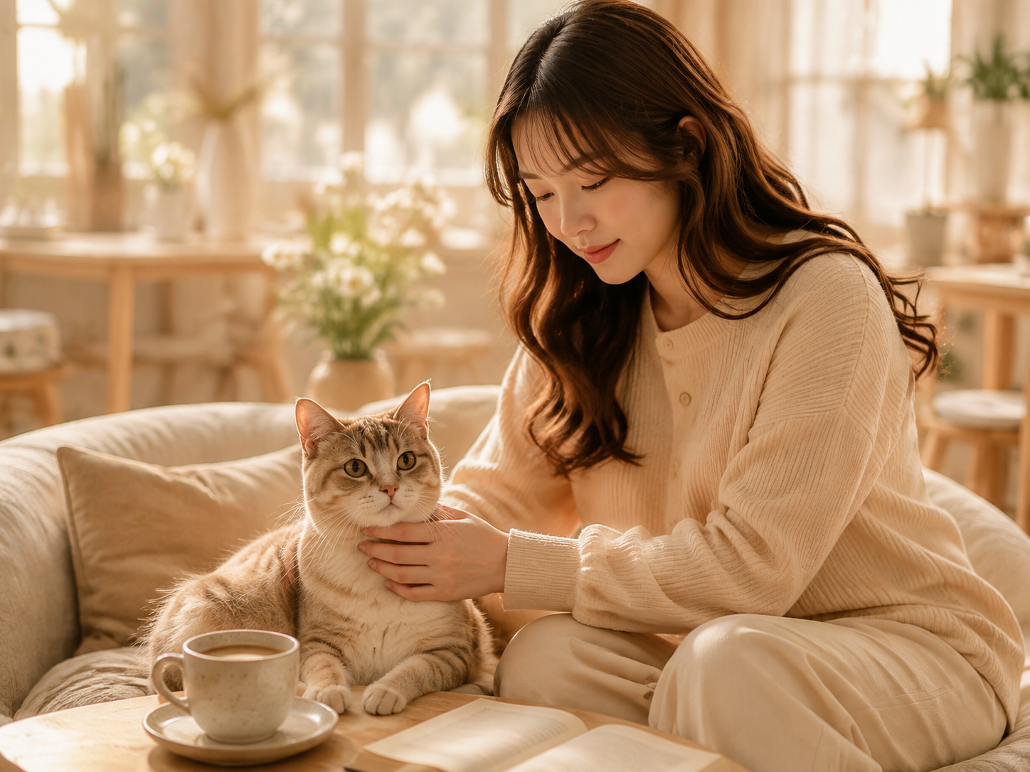 Thảnh thơi bên mèo