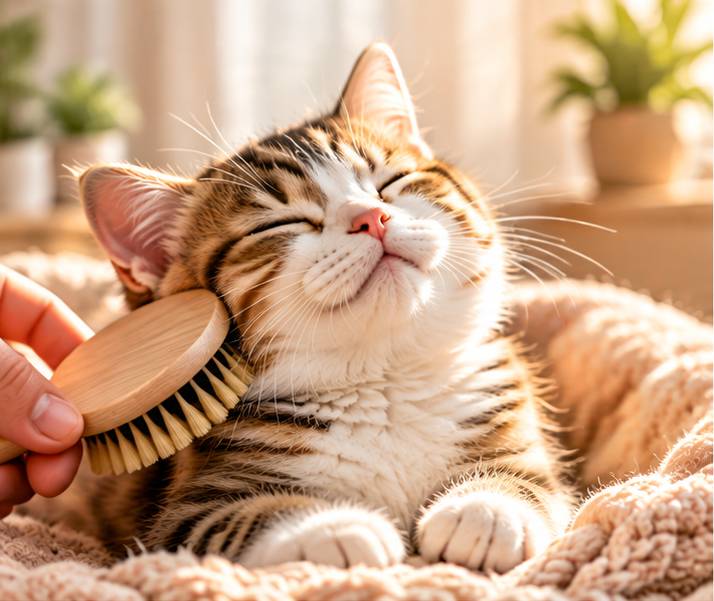 Bộ lông mèo mềm mại