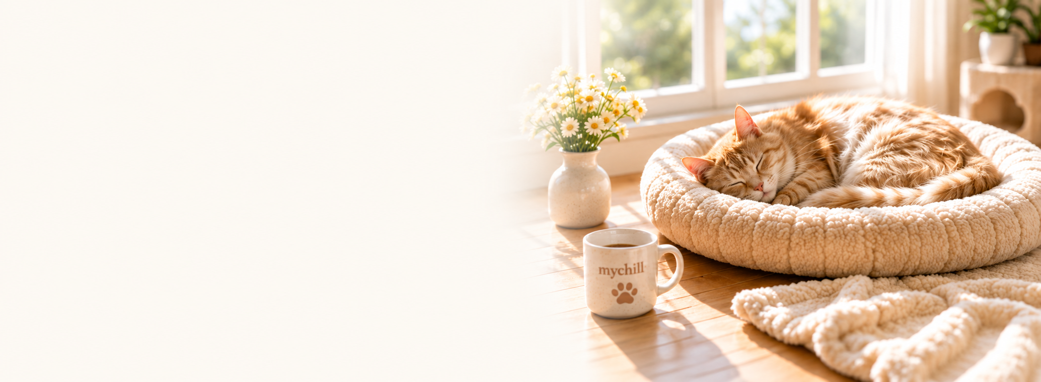 Mèo nghỉ trong chiếc nôi ấm áp